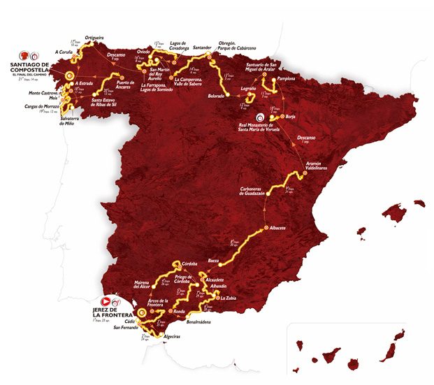Vuelta route 2014