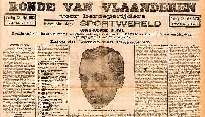 Ronde van Vlaanderen 2022 - Historie Ronde van Vlaanderen 1913