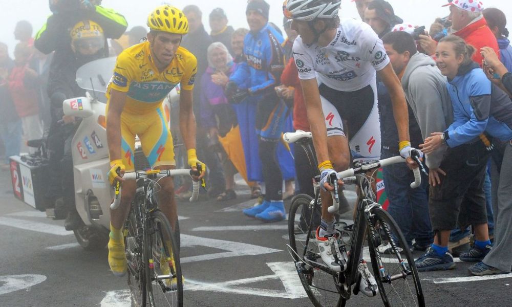 Vuelta 2023 etappe 13 Tourmalet Contador Schleck
